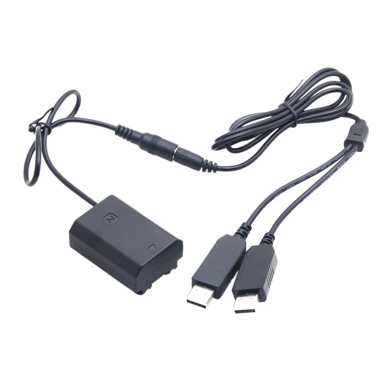 Adattatore doppio Usb dell&#39;accoppiatore di cc della batteria fittizia di Np-Fz100 per la macchina fotografica di Sony A7Iii A9 A7Riii A7Siii Dslr