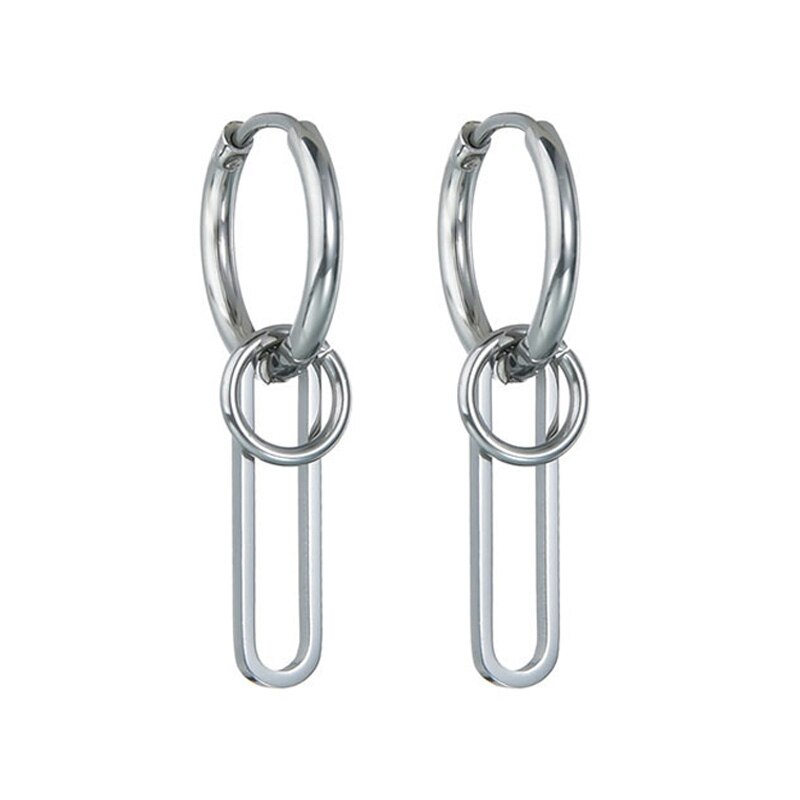 Vintage Skull Earrings for Women Goth Hoop Earrings Men Party Jewelry Aretes De Mujer Punk Piercing Stainless Steel Earrings: Style 11 / 1 Piece