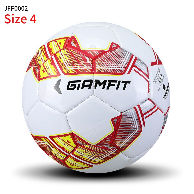 2020 partita di Pallone Da Calcio di Dimensioni Standard 4 Size 5 Pallone di Calcio DELL'UNITÀ di ELABORAZIONE e di Materiale PVC di Alta Qualità di Sport di calcio del Campionato palle di formazione: JFF0002 red 4