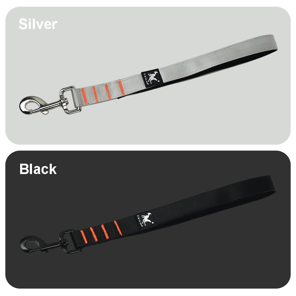 Kort hundkoppel rep nylon svart no pull husdjur hundar promenad koppel 39cm för små medelstora hundar pitbull bulldog