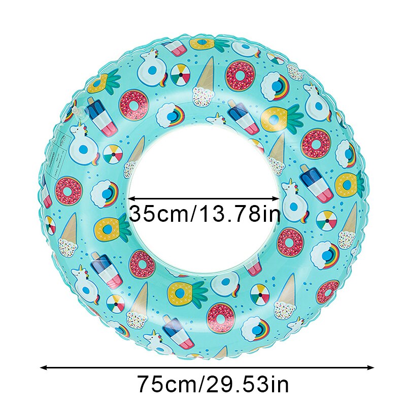 Inflatable Circle For Children Swimming Pool Accessories Circle For Swimming Children Swimming Ring Children&#39;s Inflatable Circle: blue 90