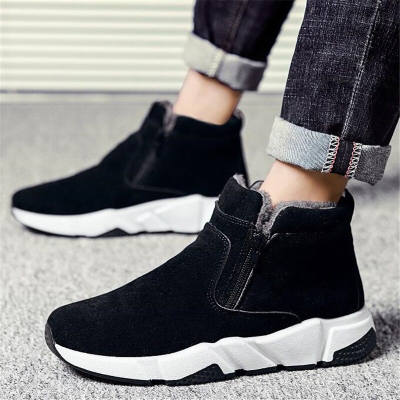 hiver hommes bottes imperméable Super bottes de neige hommes Plus cachemire chaussures chaudes hommes bottines haut-Up hommes chaussures A888