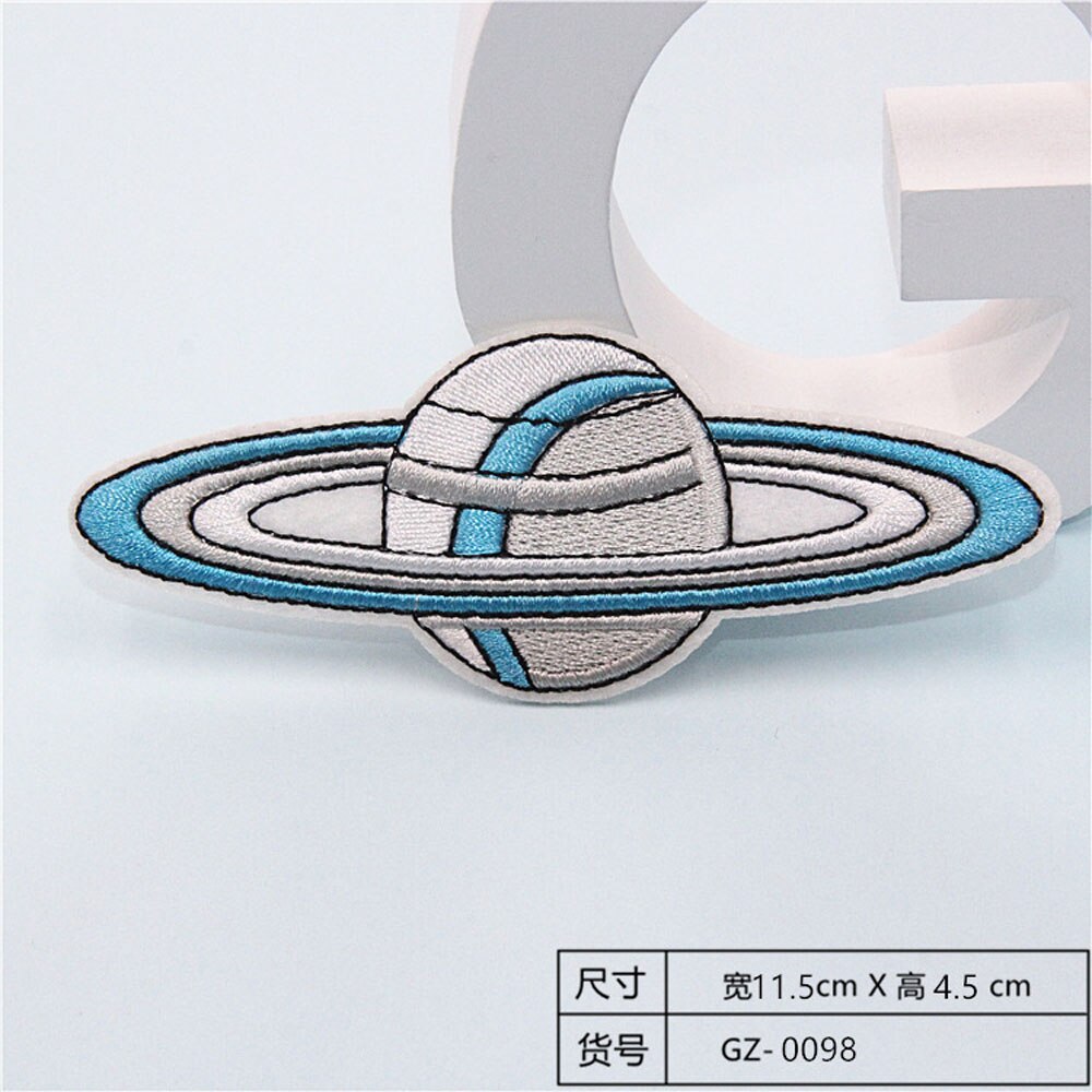 Fabric Embroidered Celestial Body Patch Clothes Stickers Bag Sew Iron On Applique DIY Apparel Sewing Clothing Accessories BU190: BU190N11