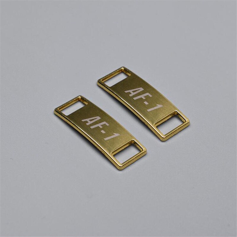 2 pièces/paire lacet boucle métal lacets AF1 lacets boucle accessoires métal dentelle serrure bricolage Sneaker Kits métal dentelle boucle: Or