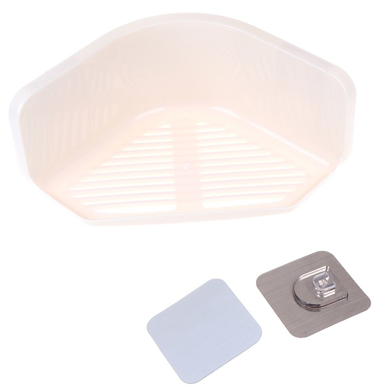 1PCS Ecke Dusche Regal Bad Shampoo Dusche Regal Halter Küche Lagerung Rack Organizer Wand Montiert Typ Regal Regale
