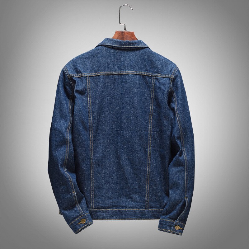 Mannen en Vrouwen Vintage Oud Gewassen Denim Jas Button Up Jean Jas Lange Mouw Trucker Jas, Zwart, M