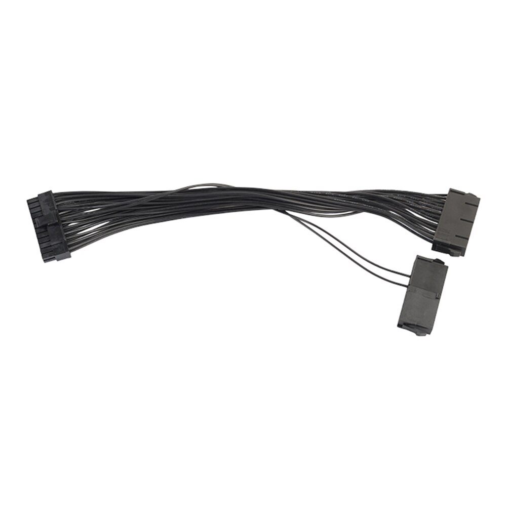 Adaptador con Cable de extensión macho a hembra, 30cm, fuente de alimentación hembra de 24 Pines, Cable de arranque de sincronización para computadora ATX Mining