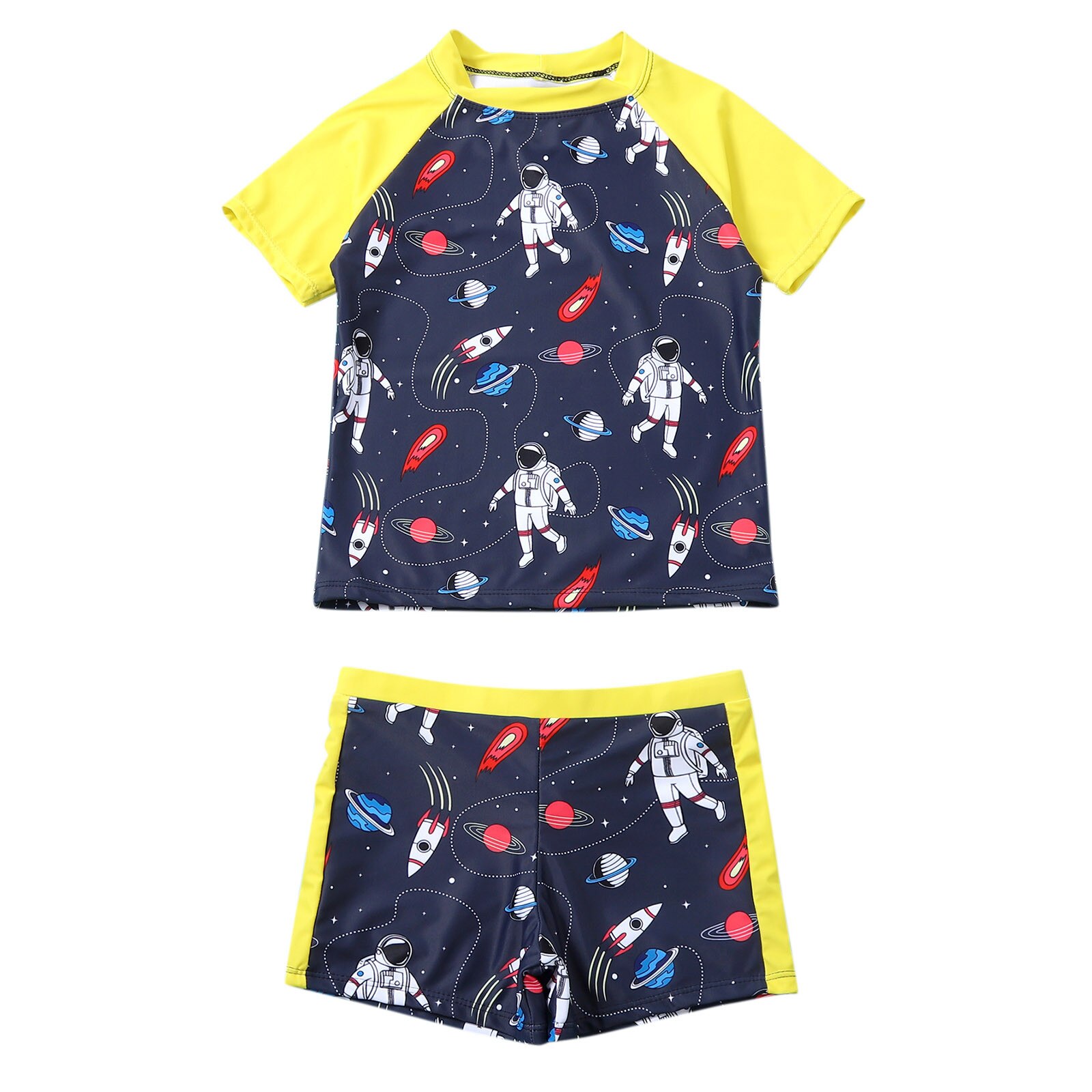 Peuter Kids Baby Jongens Cartoon Korte Mouwen Badmode Badpak Zomer Outfits Set Badpak Kids Vrouwen Badpak Voor Meisjes: 15-16Years