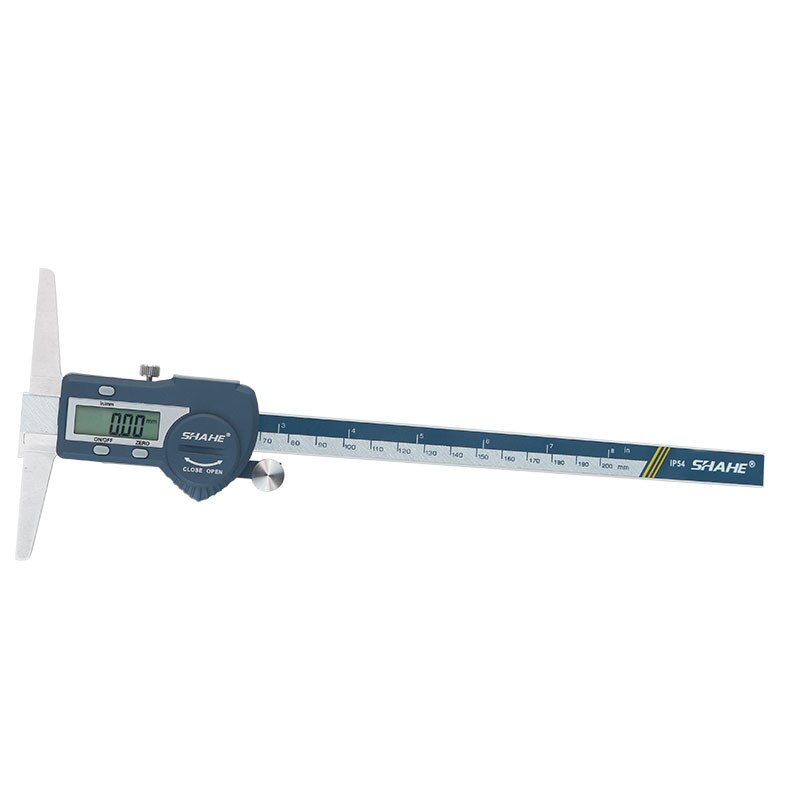 0-200 mm digital vernier caliper micrometer single hook digital depth vernier caliper depth gauge ruler measuring tools