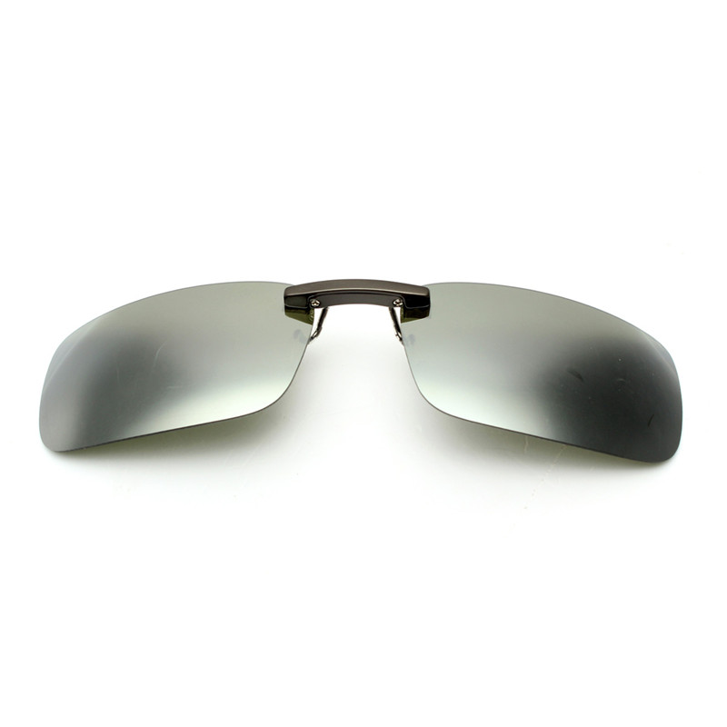 Effektivt unisex polariseret klip på solbriller nærsynet kørsel nattesyn linse anti-uva cykling ridning solbrille klip: M kviksølv hvid