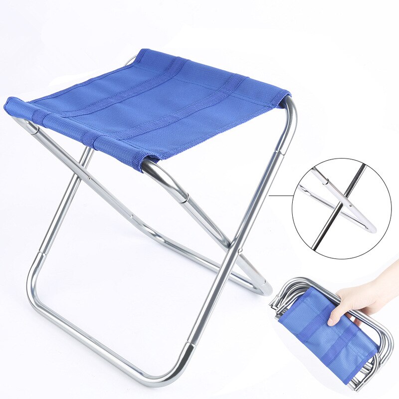 4 farben Klapp Angeln Hocker Leichte draussen Stuhl Faltbare Camping Sitze Wandern Hocker: Blau