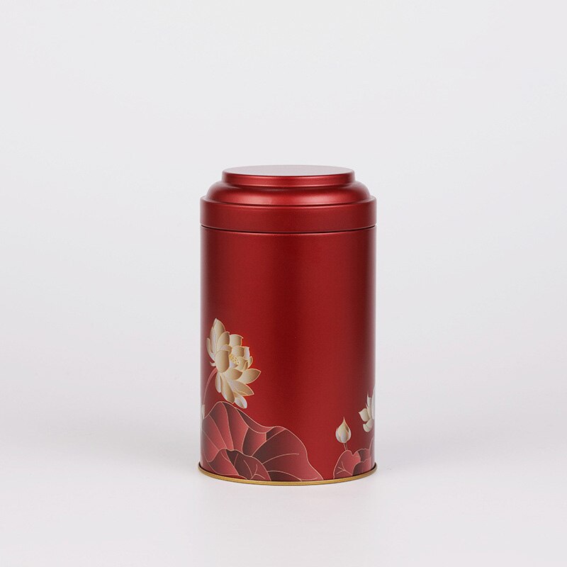 Pyöreä Peltirasia - 150ml - Tiiviste - Tee, Snacks, Matcha, Suklaa