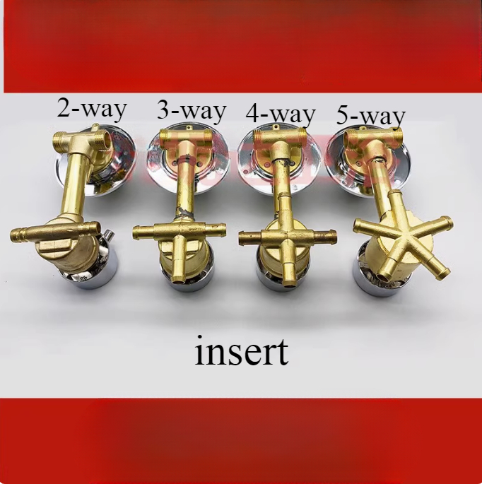 2/3/4Way Bath faucet water mixing valve switch Shower Switch Control Faucet Mixer Shower Cabin Accessories Valve Diverter Tap