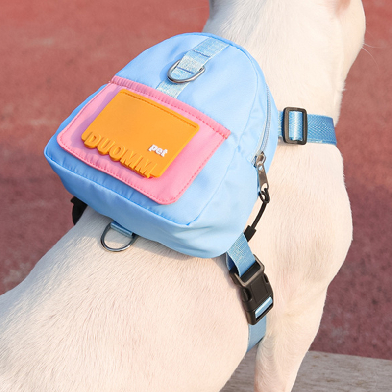 Süße Hunde Rucksack wasserdichte Hunde Welpen tasche mit Geschirr bequeme große Kapazität Snack draussen Haustier liefert Zubehör