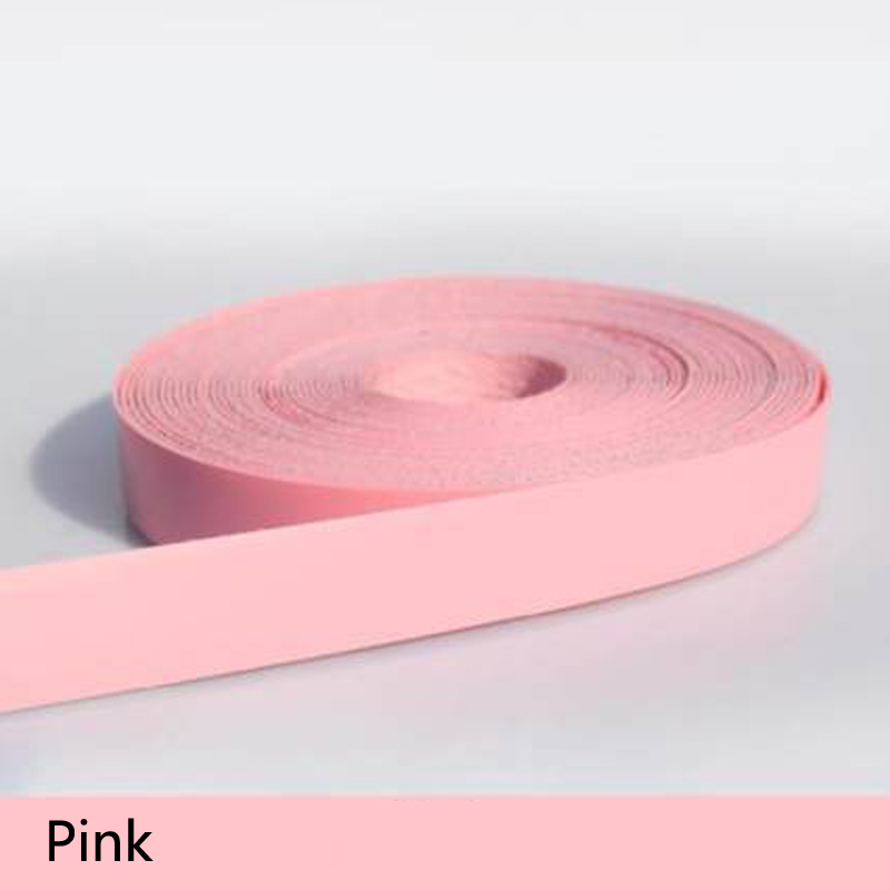 Borde de bandas de PVC decorativo de chapa de madera autoadhesivo de 10M y 2cm para muebles, armarios, mesas de oficina, bordes de superficie de madera: Pink