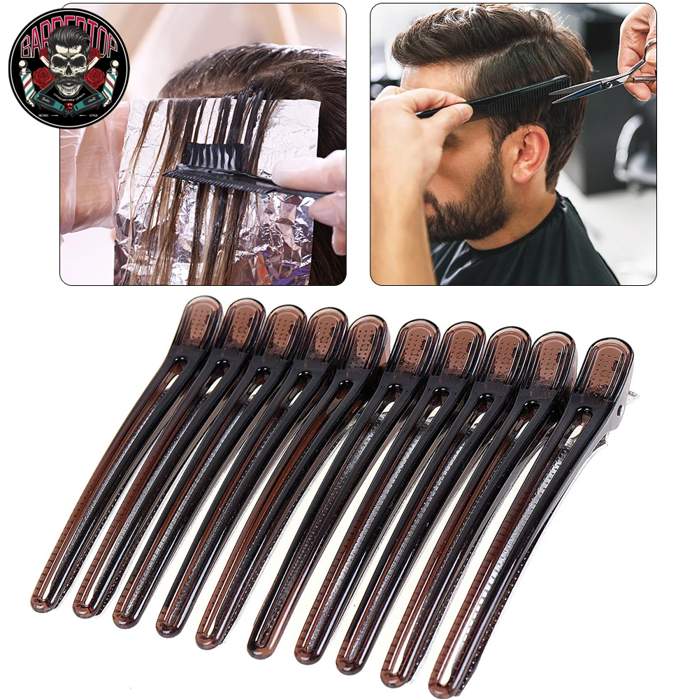 10 Stuks Kappers Haarclips Salon Kappers Plastic Klemmen Professionele Haarspeld Styling Accessoires Tools