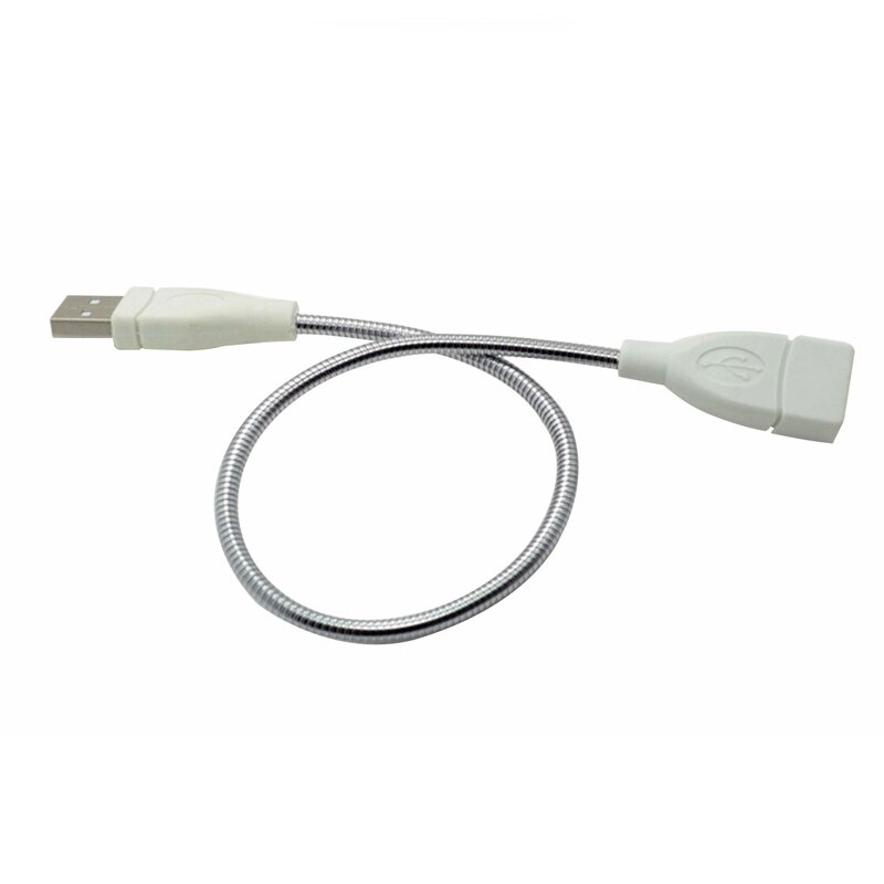 Mini 5v usb led natlys bærbar berøringssensor bordlampe bog læselommelygte natlys til powerbank laptop lampe: 35cm metaltråde