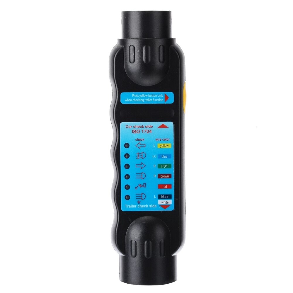 Universal car accessories Resistance Tester 7-pin Trailer Plug and Socket Connector Tester Diagnostic Tools: Default Title