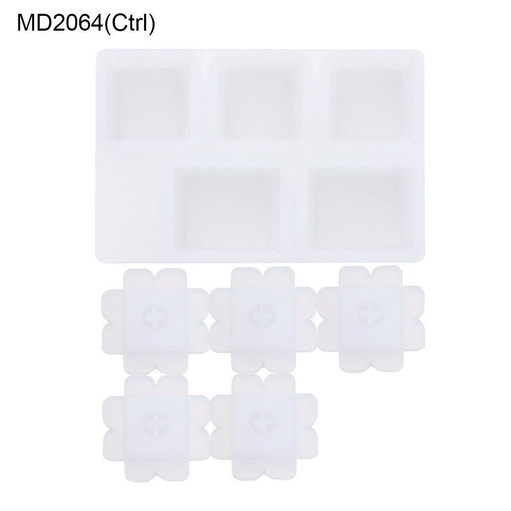 Mechanical Gaming Pet Paw Shap Key Cap Mold Computer Gamer Keycaps Crystal Silicone Molds UV Epoxy Resin Handmade Making Tools: MD2064(Ctrl)