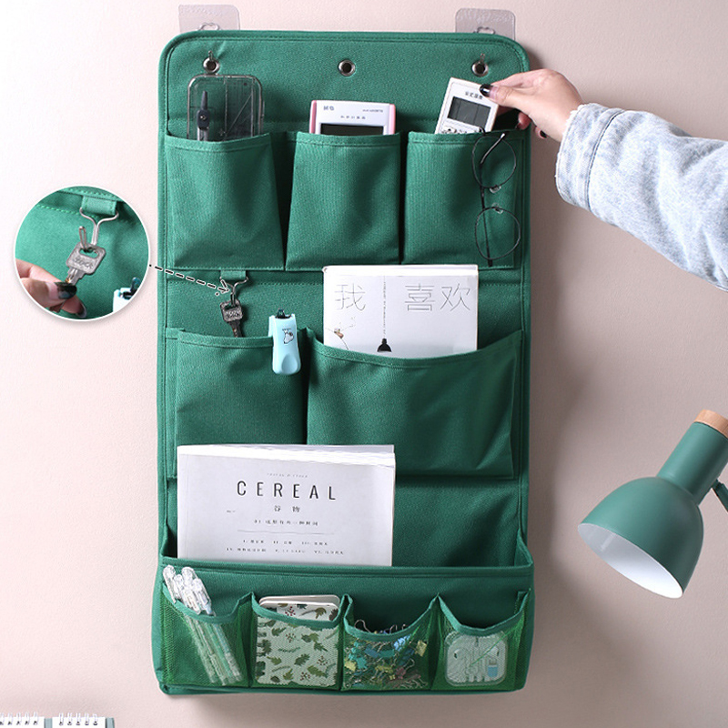 Bolsa de almacenamiento multifuncional para colgar en la pared para el hogar, artículos diversos artísticos de tela, bolsas de almacenamiento para armario, organizador de calcetines y ropa interior para dormitorio