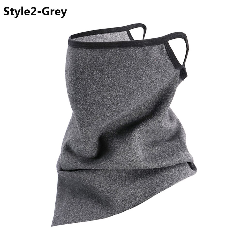 1PC Unisex Winter Wind-proof Face Mask Neck Warmer Cycling Bandana Caps Magic Bandana Scarf Outdoor Sports Motorcycle Headwear: Style2	Grey