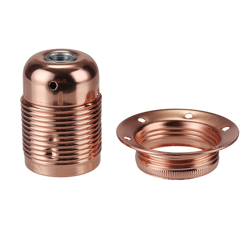Portalámparas de Metal E27 E26, casquillo de lámpara Edison Vintage pulido con anillo, Base de lámpara DIY para accesorio de iluminación: Azul / 2G11