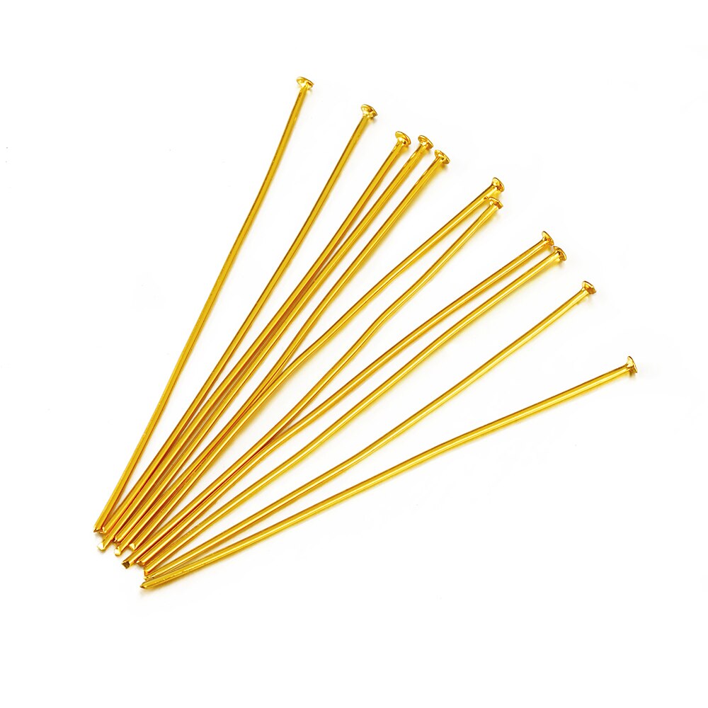 50pcs 20-50mm Stainless Steel T Shape Flat Head Pins for DIY Jewelry Making Head Pins Needlework Findings Pin Dia 0.7mm: 20mm / Rose Red