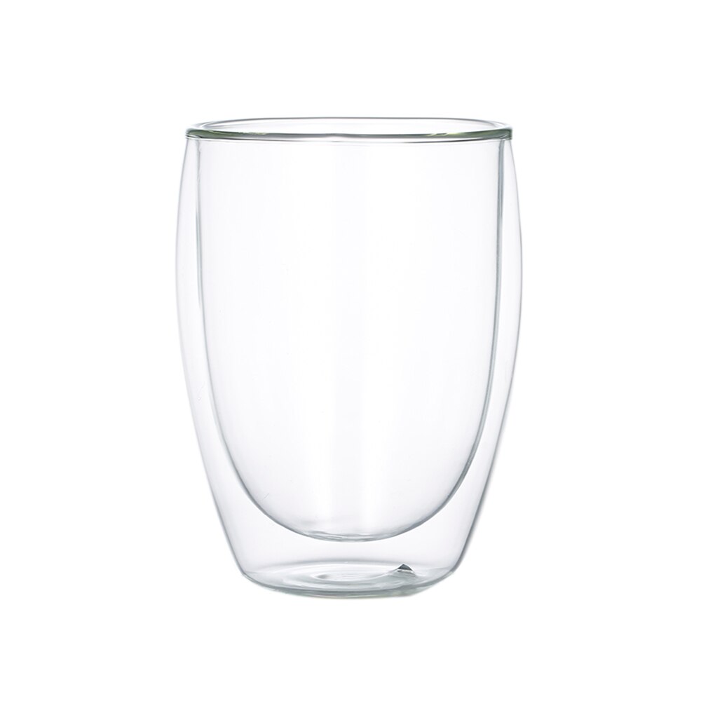 Transparent Texture Glass Cup Heat-resistant Double Wall Glass Cup Beer Coffee Cup Set Handmade Beer Mug 250ml/350ml/450ml: 350ml