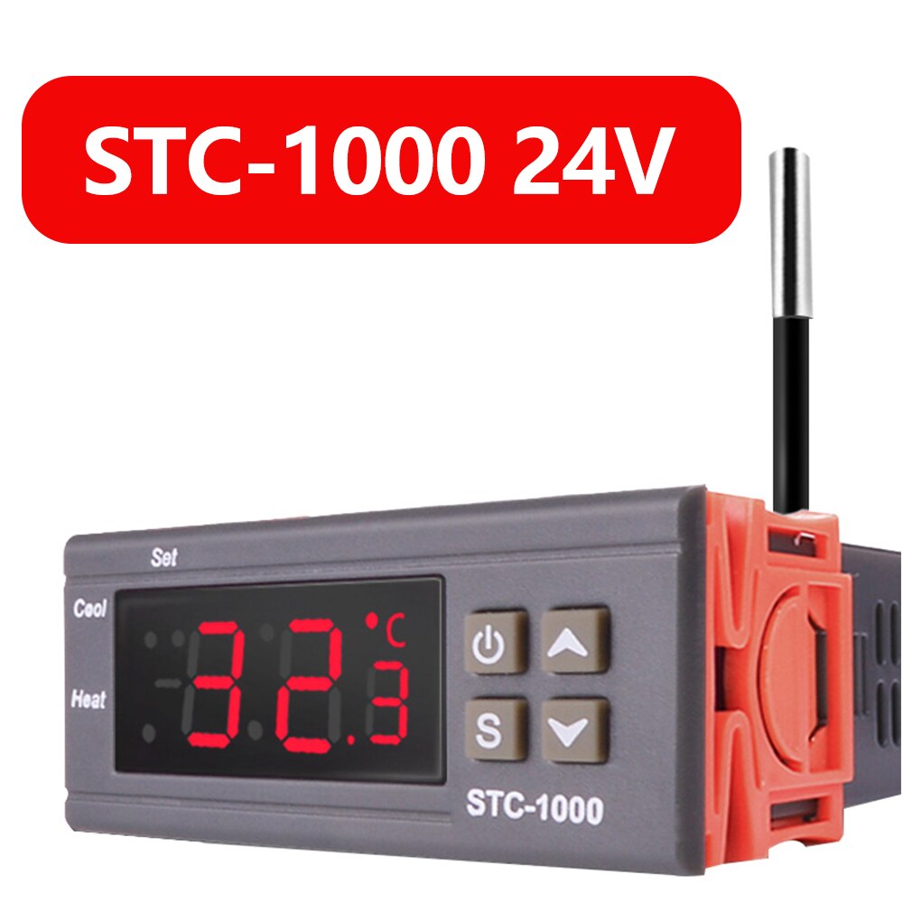 Digital Temperature Controller Thermostat Thermoregulator incubator Relay LED 10A Heating Cooling STC-3000 STC-1000 STC 1000: stc1000 24V