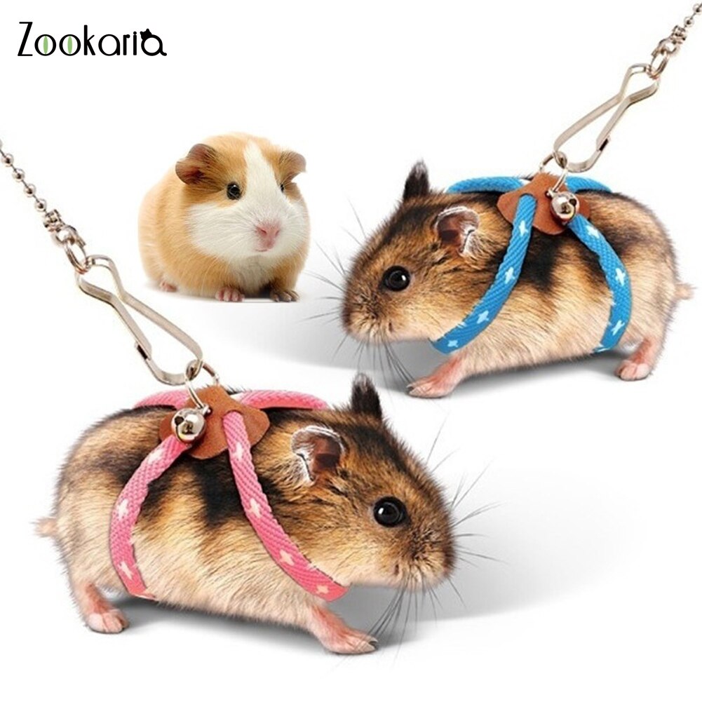 Adjustable Harness Vest & Leash Lead for Small Pet Soft Harness Leash Bird Parrot Mouse Hamster Ferrets Rat Pet Leash