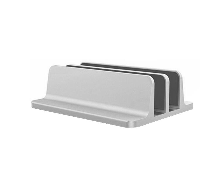 Besegad – support Vertical réglable en Aluminium pour ordinateur portable, pour Apple MacBook Pro, Mac Book, Lenovo, YOGA: Style E Silver