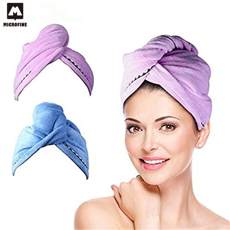 Rapid Drogen Haar Handdoek Sneldrogende Head Handdoek Voor Bad Microfiber Handdoek Voor Dame Man Servitette Microvezel