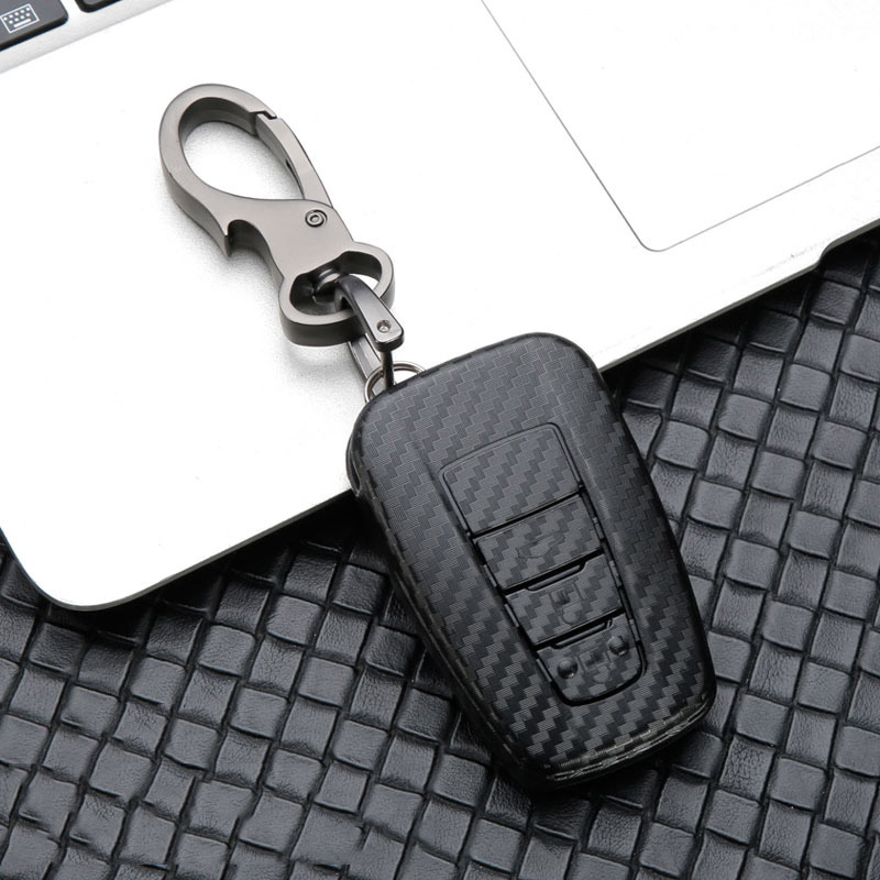 2 3 boutons ABS gommage voiture télécommande clé Fob coque housse pour Toyota Auris Corolla Avensis Verso Yaris Scion TC IM voiture style: F-black