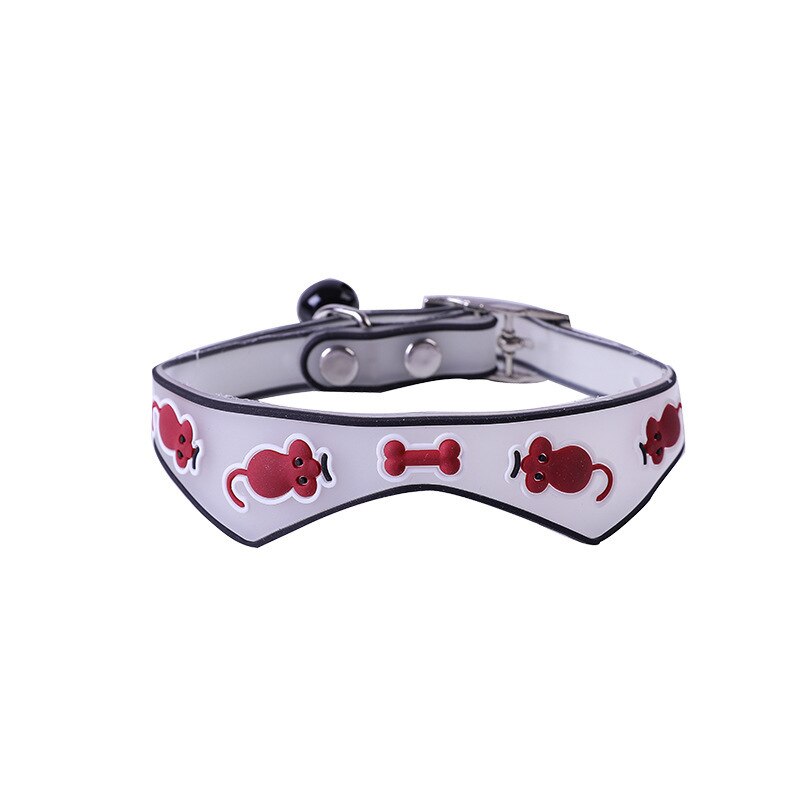 Collier lumineux en Silicone Fluorescent pour chat, avec cloches, anneau de cou pour chien et chat, accessoires lumineux Anti-perte