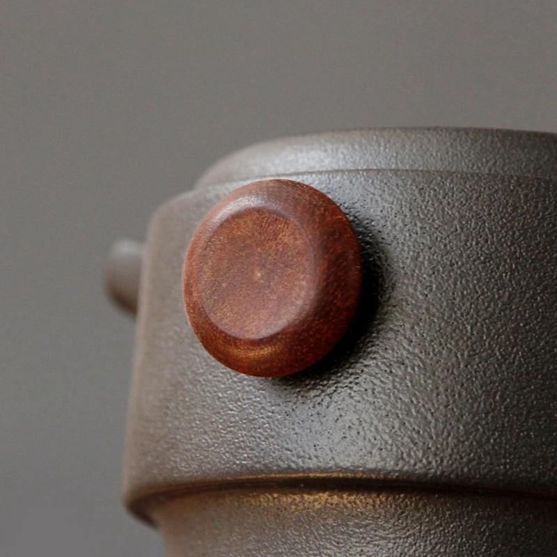 Japanese-Style Ceramic Teapot Lid Bowl Teacup Handmade Portable Travel Office Tea Set-Green