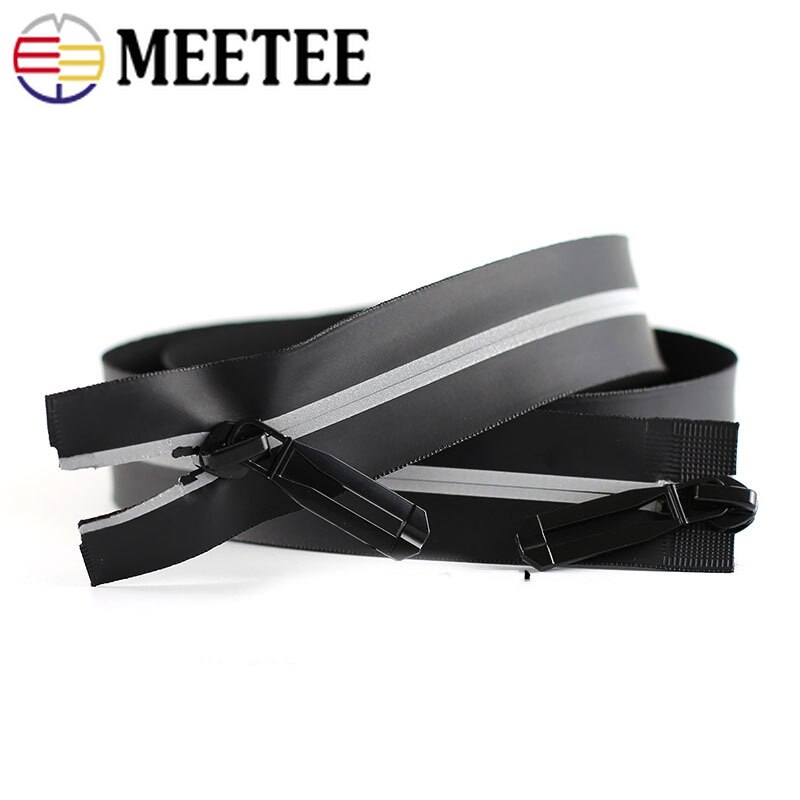 Meetee 5 # Reflecterende Waterdichte Ritsen Outdoor Jas Onzichtbare Nylon Ritsen Voor Ski Jas Sportkleding DIY Kledingstuk Accessoires