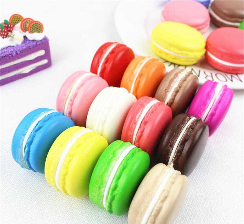 12pcs Artificial Macaron Biscuit Cakes High Simulation Dessert Food for Home Kitchen Decoration Photography Props Crafts