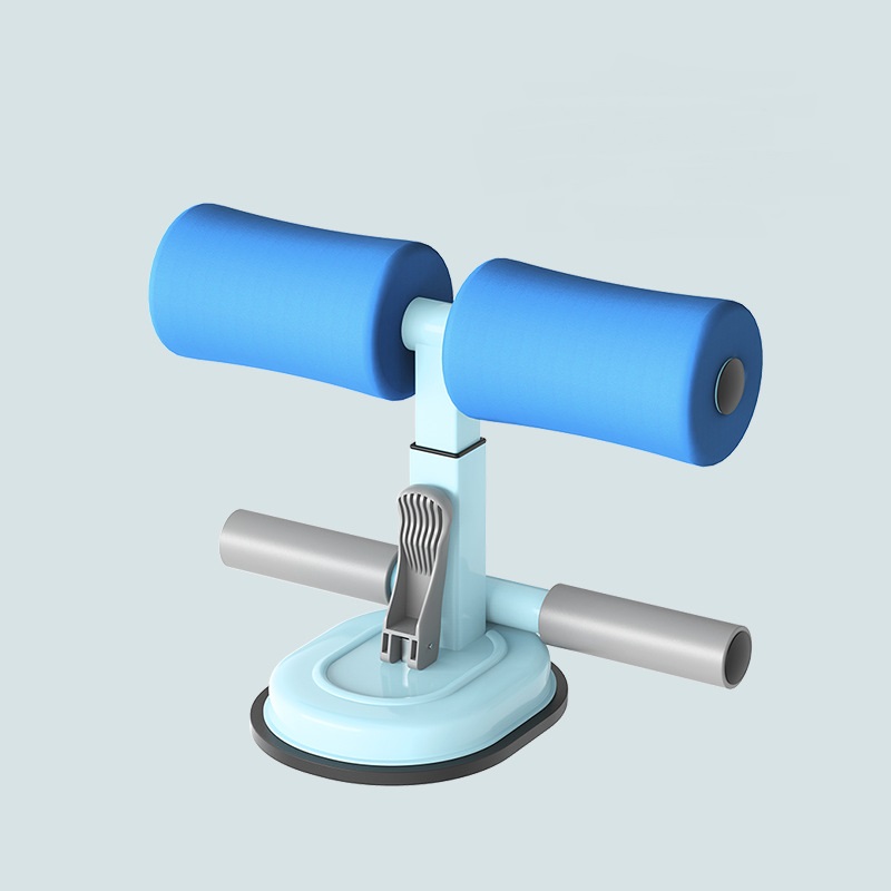 Sit-up bar buikspiertraining fitness sit-up assistent hulpmiddel thuisgym stretchapparatuur zelf-aanzuigend sit-up apparaat: Blauw