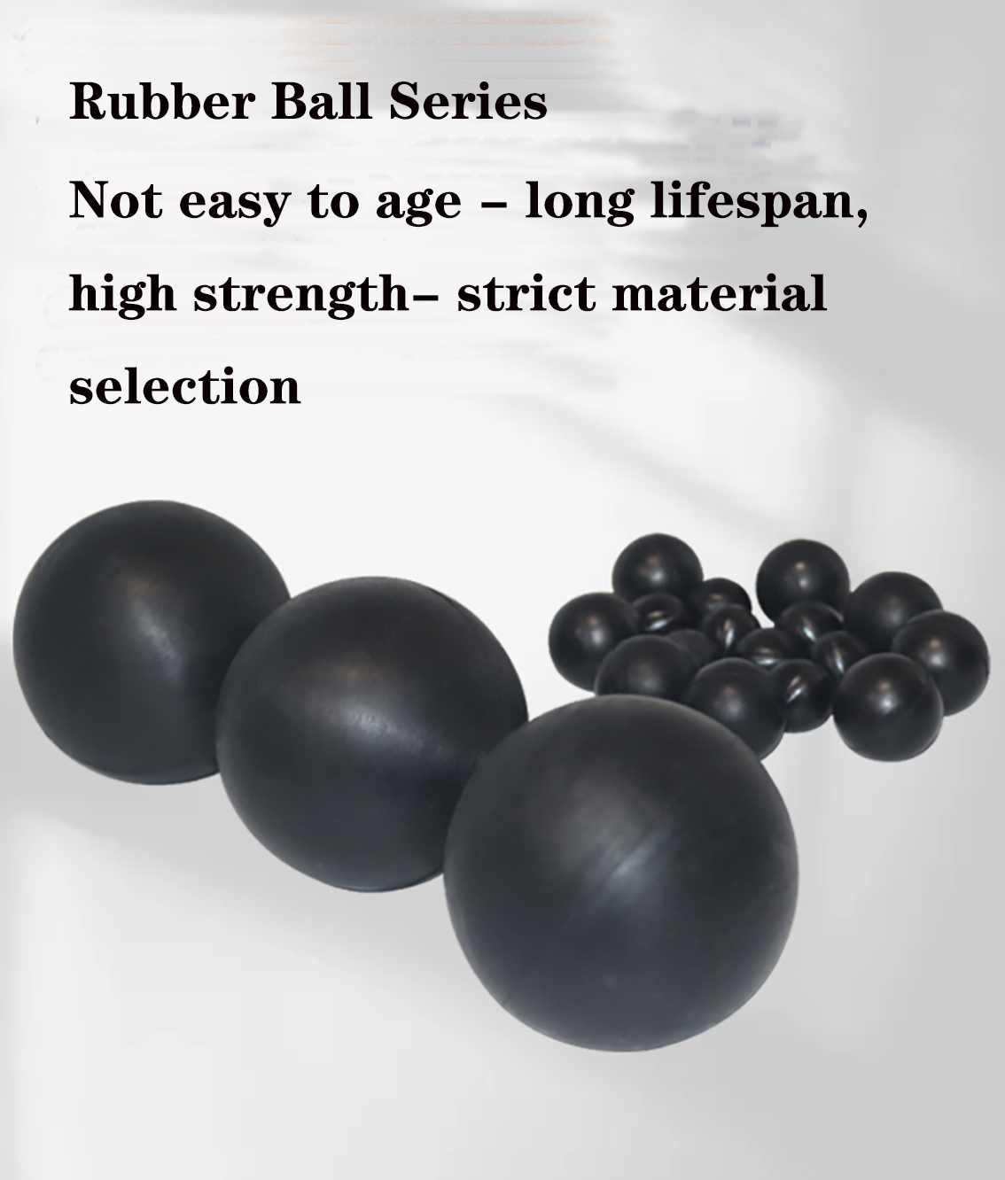 Diameter 17/18/20/21/22/25/28/30/32/35/38/40/43/45-127mm svart rund solid gummiboll tätande gummiboll industriella gör-det-själv-delar