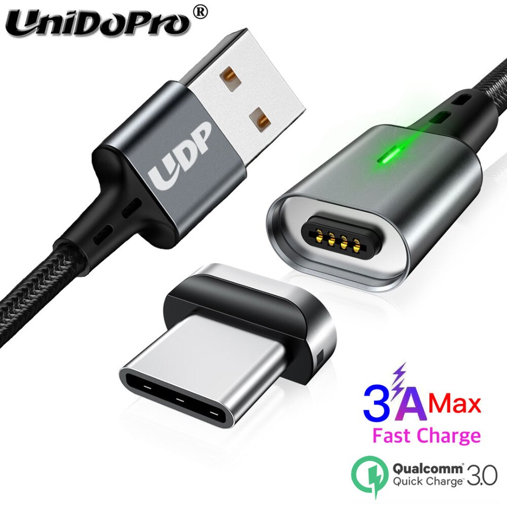 Qc 3.0 3A Magnetische Snelle Usb Type C Data Sync Charger Kabel Voor Chuwi Hi9 Pro , Hi10 Plus, vi10 Plus ,Hi10 Pro, Vi8 Plus, Hi8 Pro