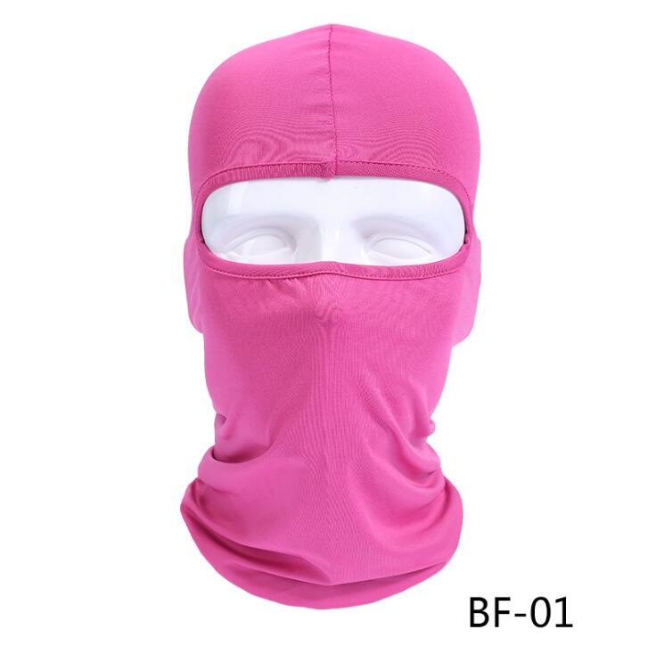Motocyklowe maski na twarz motocyklowe nakrycia głowy czapka kominiarka letnia oddychająca kominiarka chroniąca przed słońcem: różowy