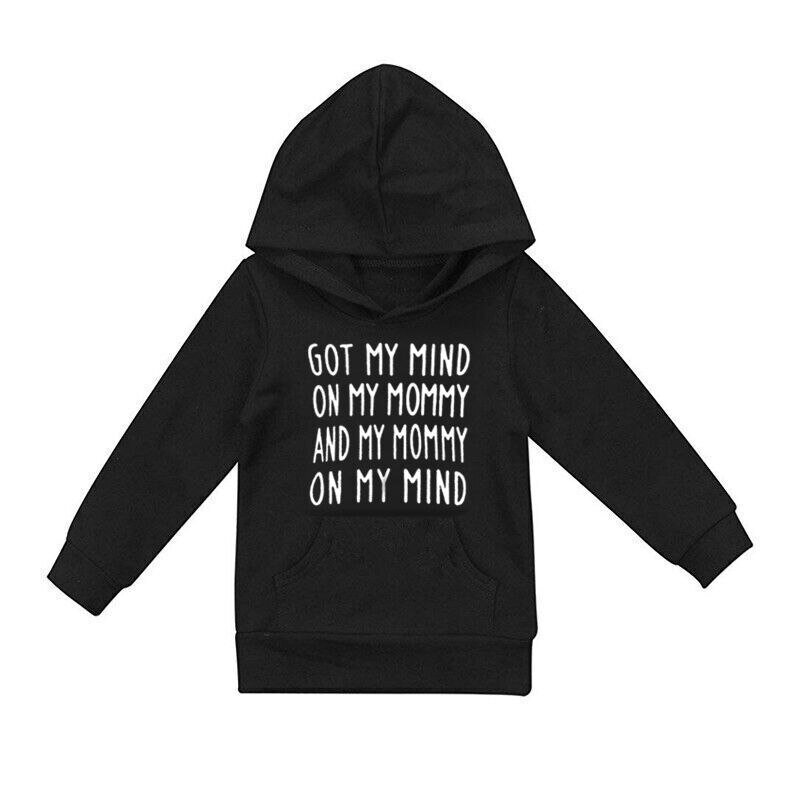 Pop Tops Peuter Kind Baby Jongen Meisje Katoen Brief Hooded Sweatshirt Hoodie Casual Herfst Winter Outfits 1-6T: 2 / 4T