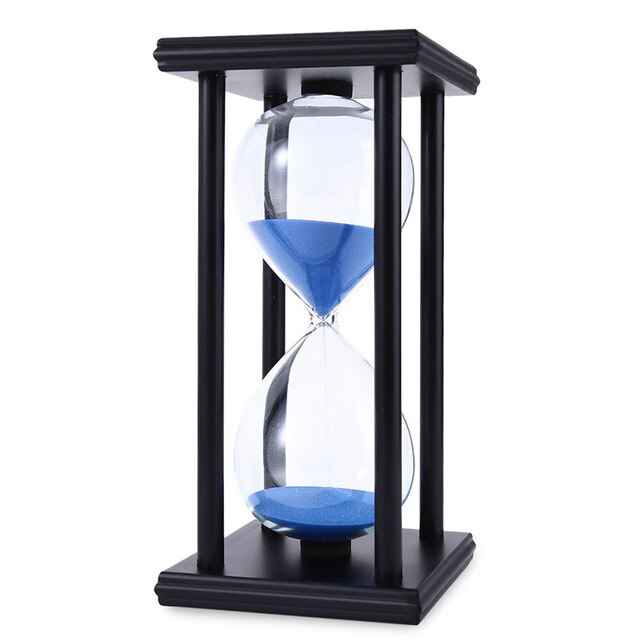 30/60 min timeglass sand timer for kjøkken skole moderne tre timeglass sandglass sand klokke te hjem dekorasjon: G / 60 minutter