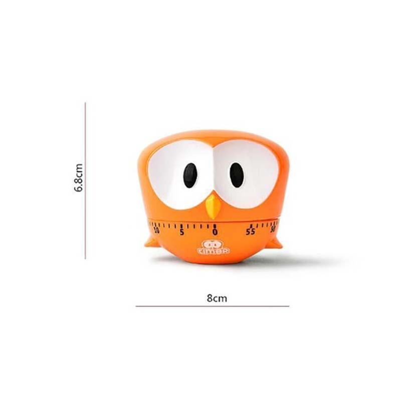 1 Pcs Mechanische Timer Cartoon Plastic Big Eye Eagle Stijl Keuken Gadget Keuken Koken Ei Timer Blauw/Rood/groen/Orange