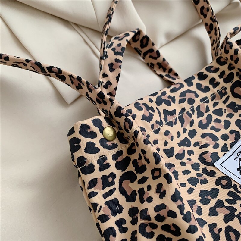 Women Shoulder Bags Handbag Printed Soft Canvas Fabric Large Capacity School Girl Package Ladies Casual Shopping Tote