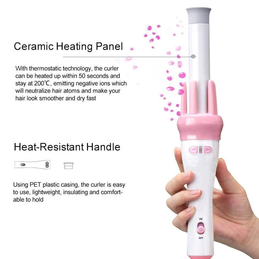 Rotating Hair Curler Roller Machine Ceramic Hair Curling Iron Magic Air Spin Curly Tong Hair Waver Wand Smooth Salon Hair Styler