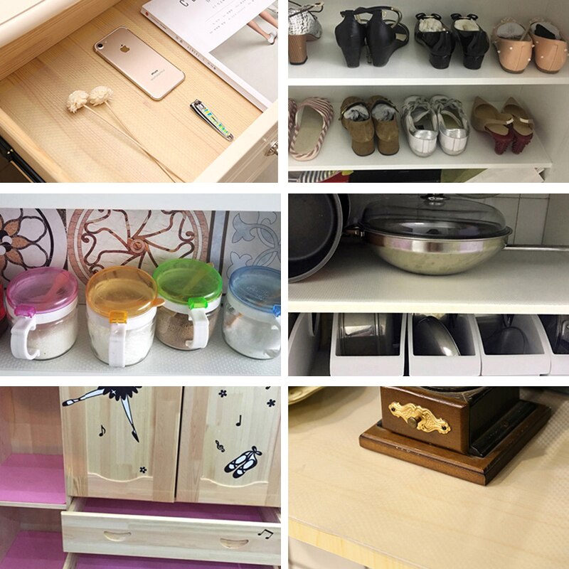 Organisatie Contact Papier Herbruikbare Plank Liner Contact Kast Papier Mat Lade Stof Plank Liner Proof Antislip Servies Pad