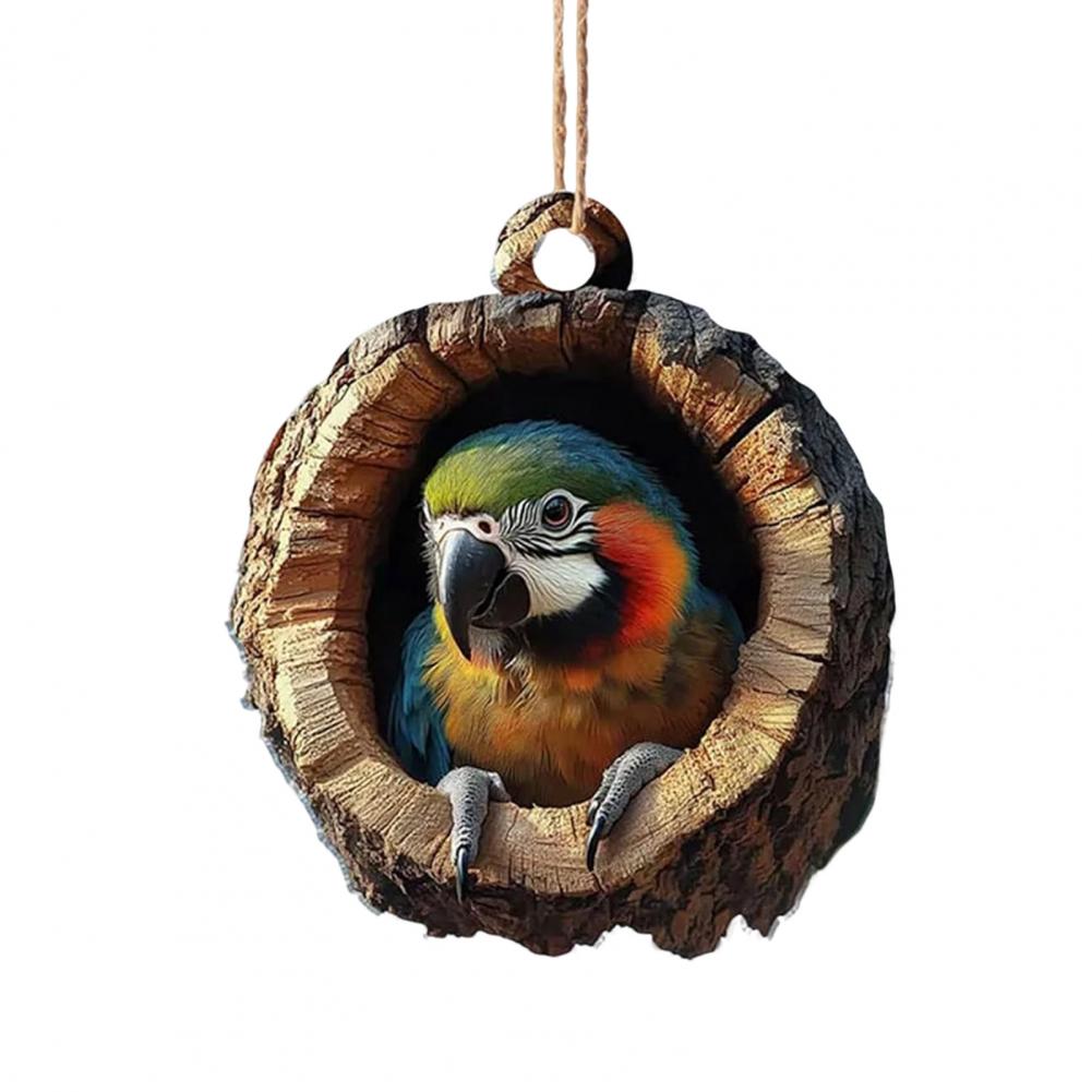 2D Christmas Ornaments Acrylic Cartoon Forest Acrylic Christmas Ornaments Seasonal Decor For Tree Ceiling Cute Pattern Keepsake: Orange