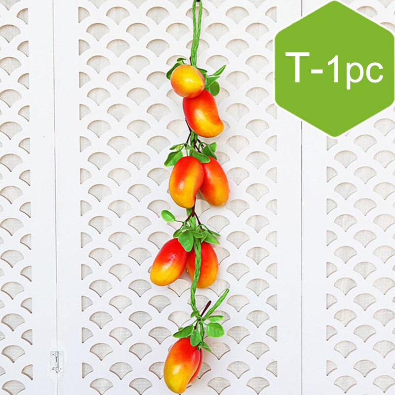 Artificial Vegetables Fruit String Simulation Food Decoration Plastic Foam Display Supplies Photography Props Kitchen Decor: T