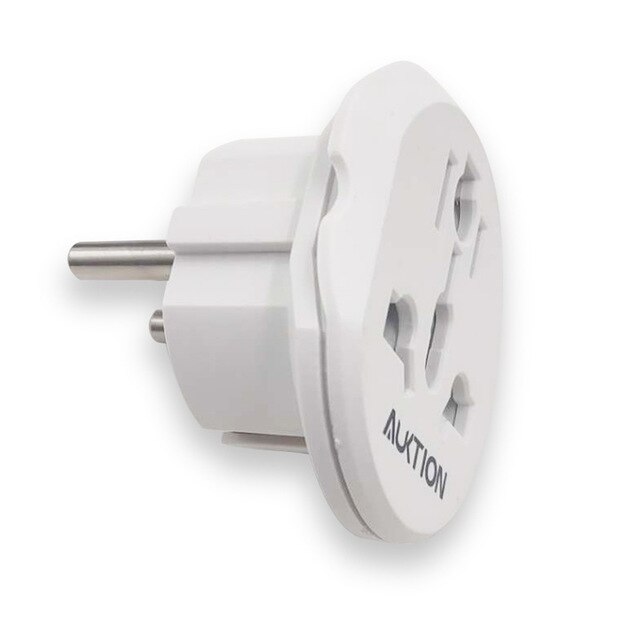 Auktion 16A Universele Eu (Europa) converter Adapter 250V Ac Travel Charger Wall Power Plug Socket Adapter Voor Us Uk Au Smart Tool: White